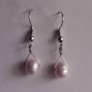 Faux Pearl Drop Earrings