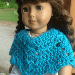 Handmade Doll Poncho (available in multiple colors - matches girls' ponchos)