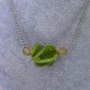 Retro Green Swirl Pendant