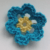 Blue and Yellow Barrette