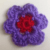 Purple and Red Barrette