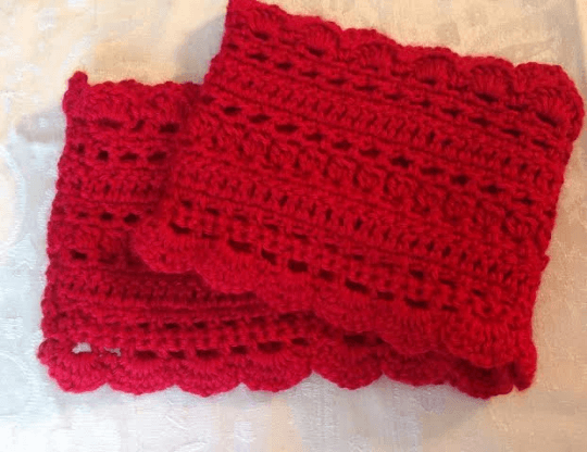 Handmade Matching Girl and Doll Infinity Scarf Set - Image 5