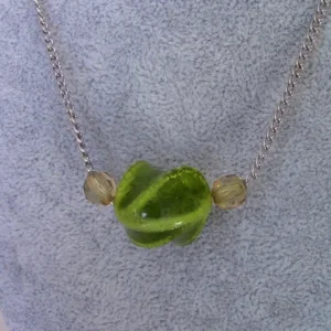 Retro Green Swirl Pendant