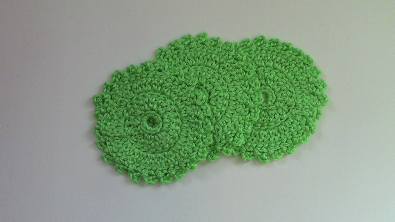 Crocheted Spring Coasters Easter Gift - set of 3 - Image 2