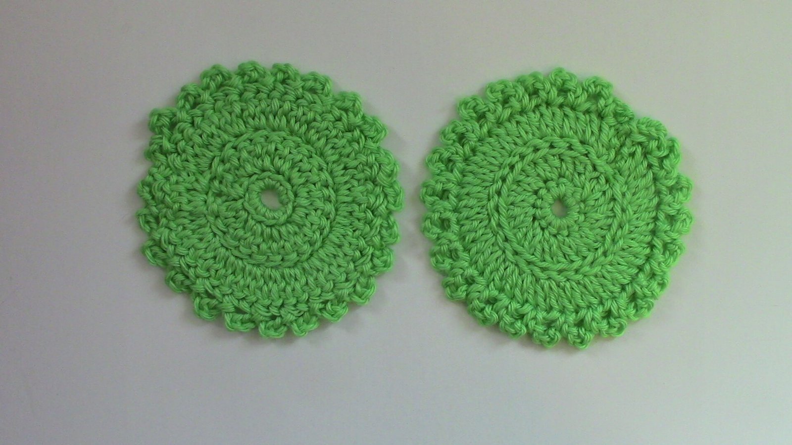 Crocheted Spring Coasters Easter Gift - set of 3 - Image 3