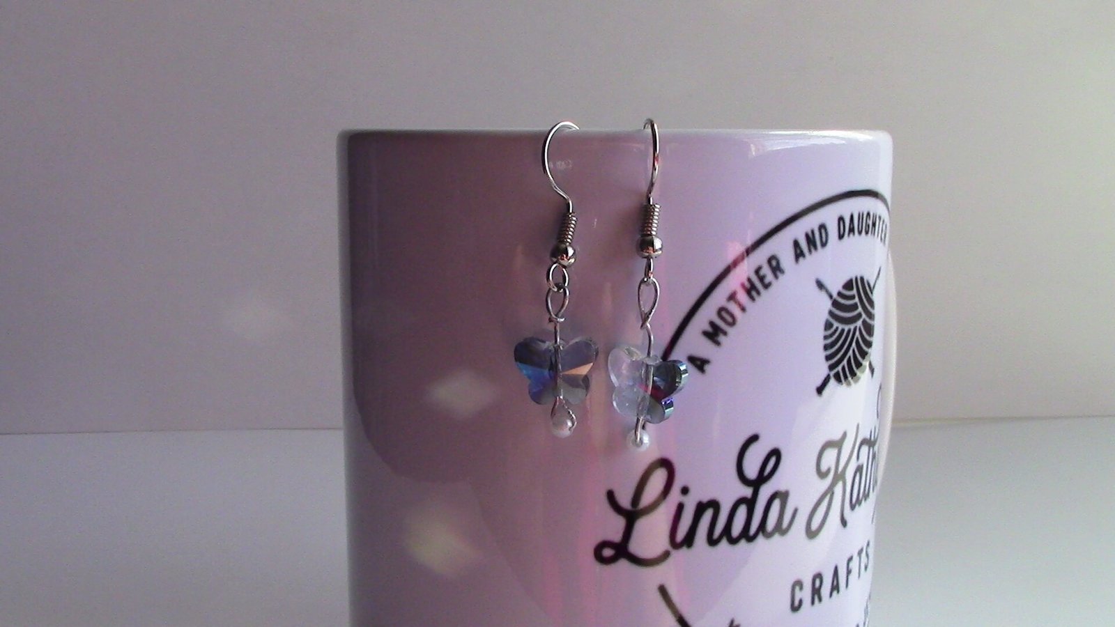 Handmade Spring Butterfly Dangle Earrings - Image 4