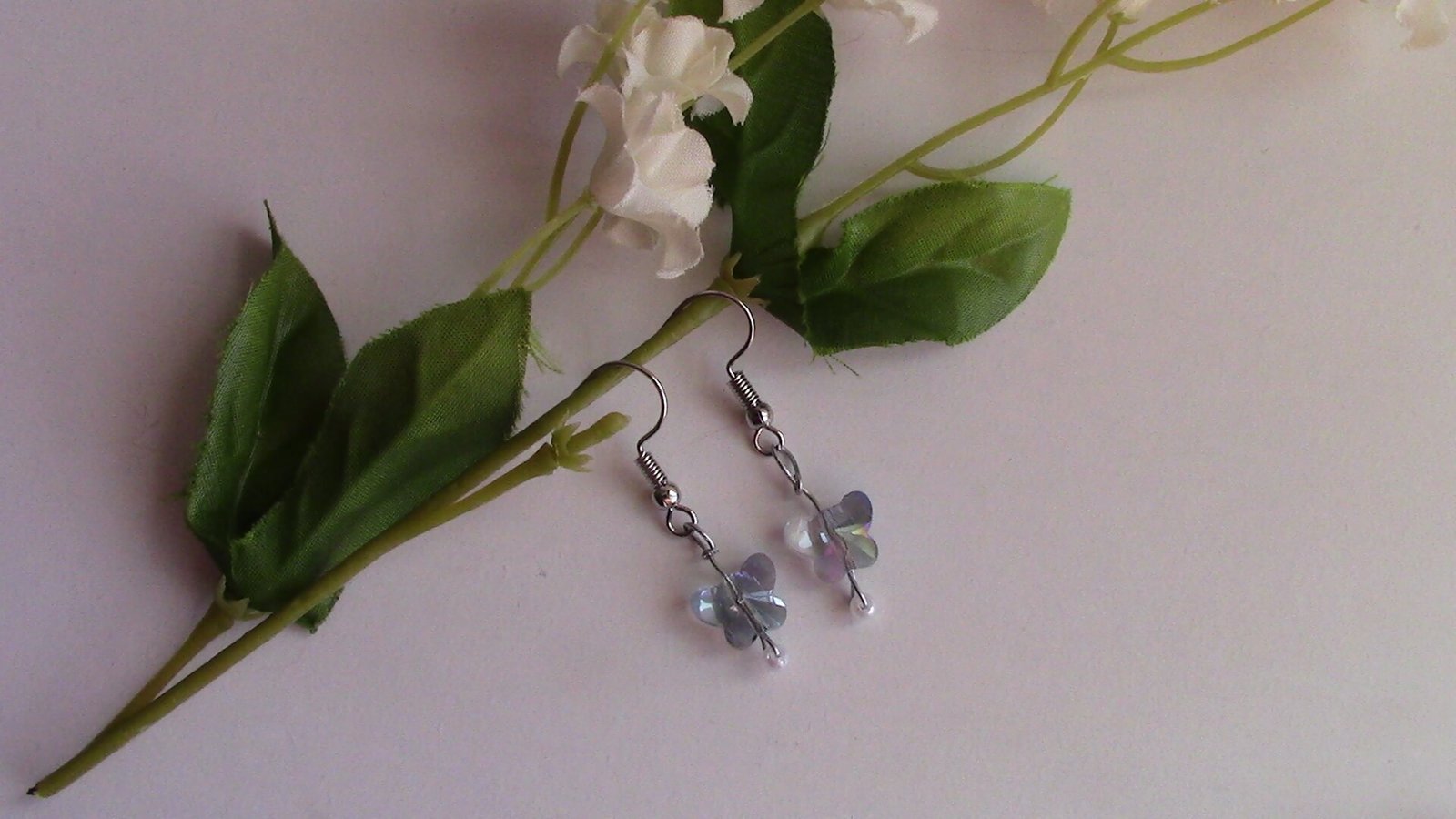 Handmade Spring Butterfly Dangle Earrings