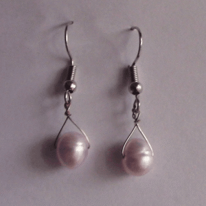 Faux Pearl Drop Earrings