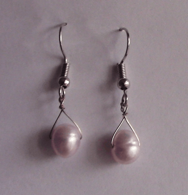 Faux Pearl Drop Earrings