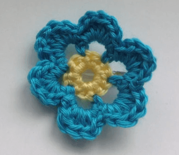 Crocheted Flower Barrette (available in multiple colors) - Image 2