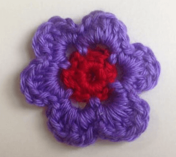 Crocheted Flower Barrette (available in multiple colors) - Image 6