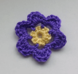 Crocheted Flower Barrette (available in multiple colors) - Image 5